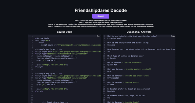 Friendshipdares decode